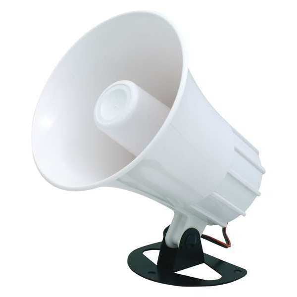 Speco Technologies Weatherproof Alarm Siren, 5-1/4"H, White - SA5P