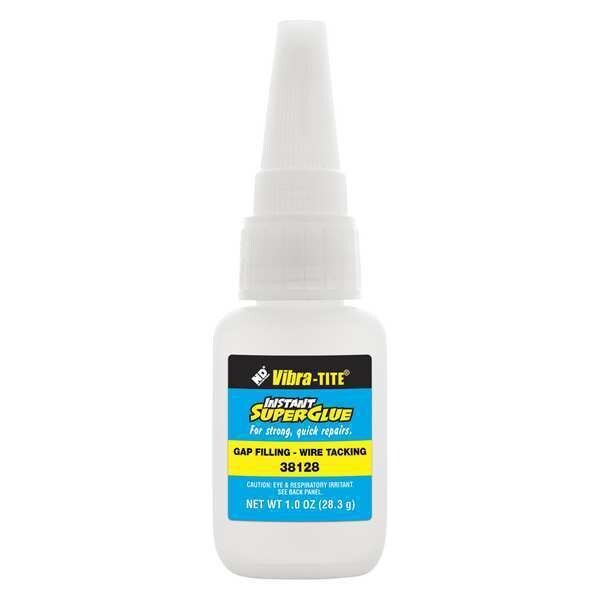 Vibra-Tite Instant Adhesive, 381 Series, Clear, 1 lb, Bottle - 38128