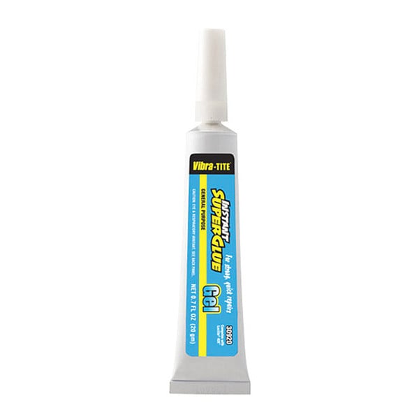 Vibra-Tite Instant Adhesive, 309 Series, Black, 0.7 oz, Bottle - 30920