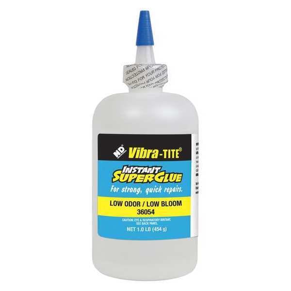 Vibra-Tite Instant Adhesive, 360 Series, Clear, 0.7 oz, Bottle - 36054