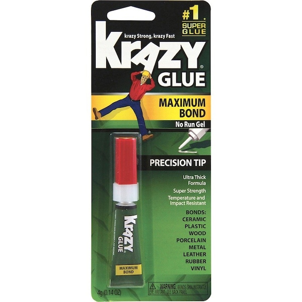 Elmers Krazy Glue Advanced Gel, Clear, 0.14 oz - EPIKG48448MR