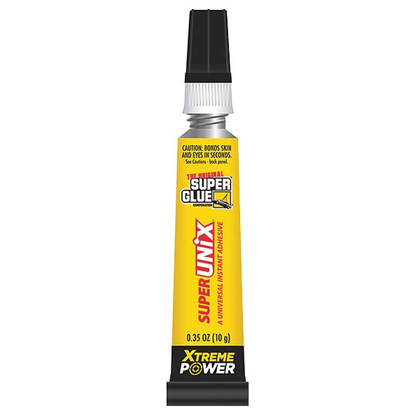 Super Glue Glue Gel, SUPERUNIX Series, Clear, 0.07 oz, Tube - 90015