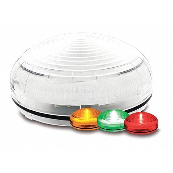 Federal Signal Status Indicator, Amber, Green, Red, LED - SLM1450