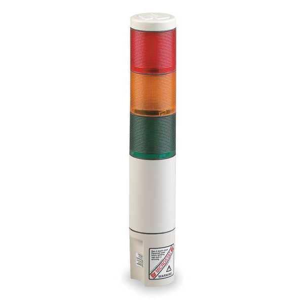 Federal Signal Tower Light, 120VAC, Amb, Bl, Clr, Gr, Rd - MSL3-120