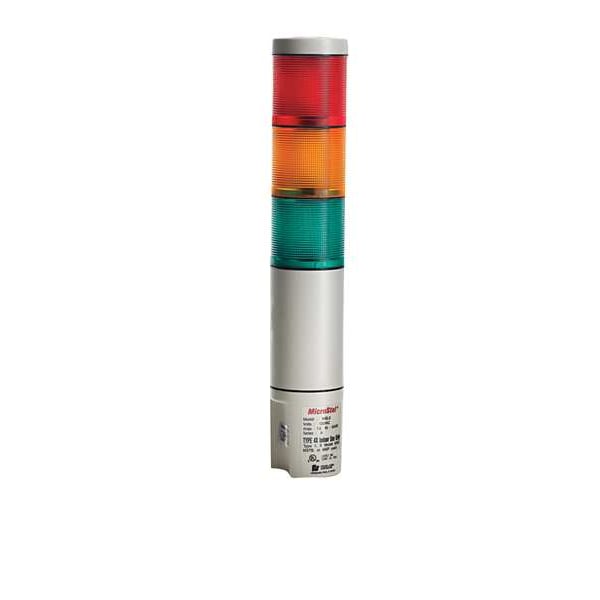 Federal Signal Tower Light, 120VAC, Amb, Bl, Clr, Gr, Rd - MSL3-120