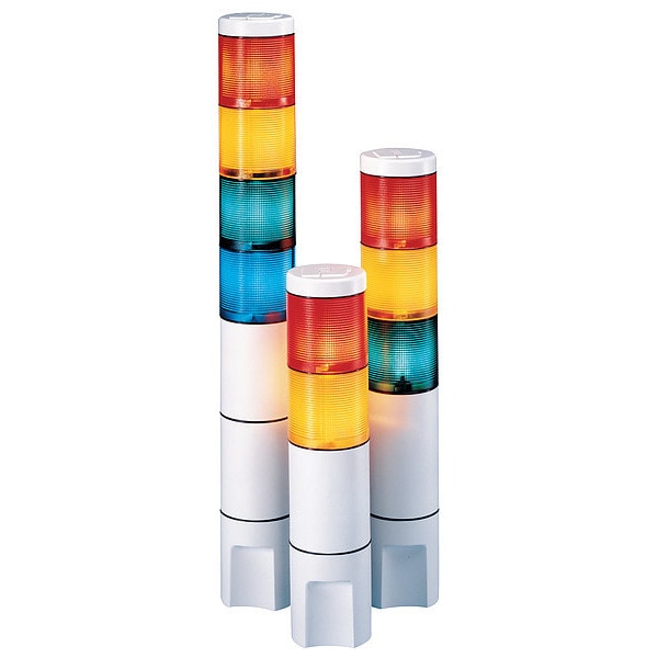 Federal Signal Tower Light, 120VAC, Amb, Bl, Clr, Gr, Rd - MSL3-120