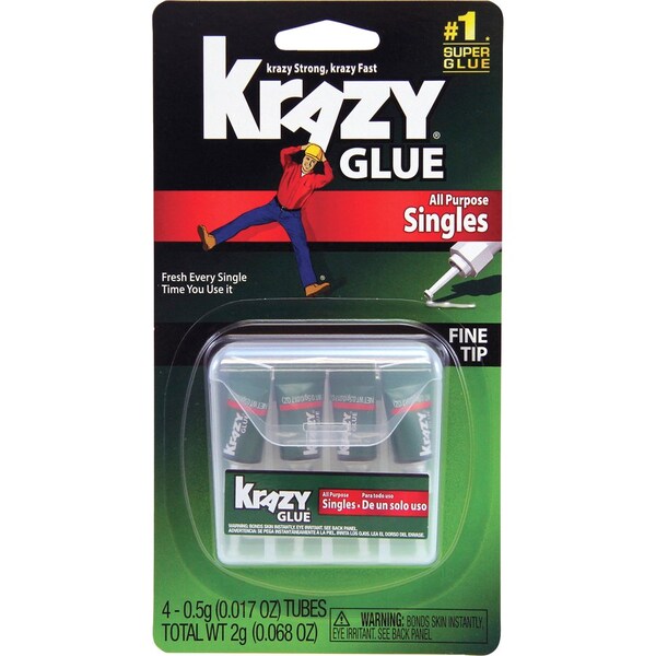 Krazy Glue All Purpose Glue, Clear, 0.50 fl oz - KG58248SN