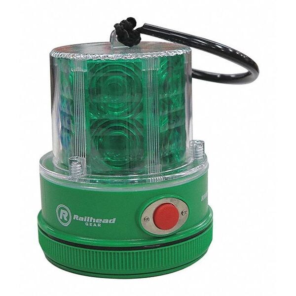 Railhead Gear Revolving Led Safety Lights, Green - RM18-LED G