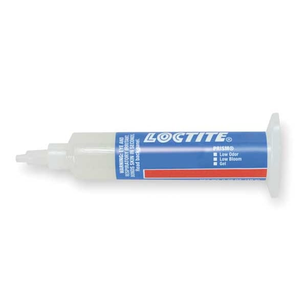 Loctite Instant Adhesive, 499 Series, Clear, 0.35 oz, Syringe - 231344