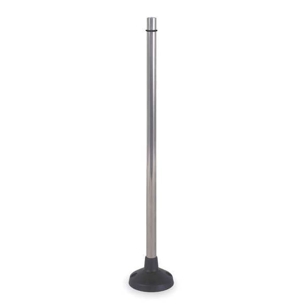 Schneider Electric Fixing base, Harmony XVB, for modular tower lights, plastic, 70mm, 780mm black aluminium support tube + black fixing plate - XVBZ04