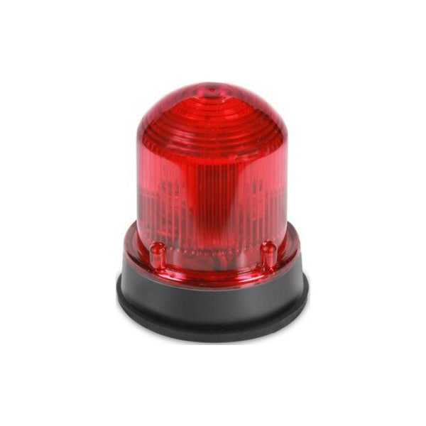 Edwards Signaling Warning Light, Red, Steady, Halogen, 120V AC, Surface Mount, 1/2 in FNPT, 3/4 in MNPT - 125HALSR120A