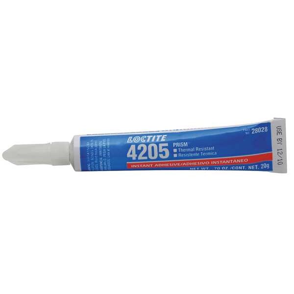 Loctite Instant Adhesive, 4205 Series, Clear, 0.7 oz, Tube - 232840
