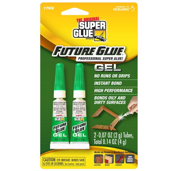 Super Glue UV Cure Adhesive, Clear, Syringe 2 PK - 11710114