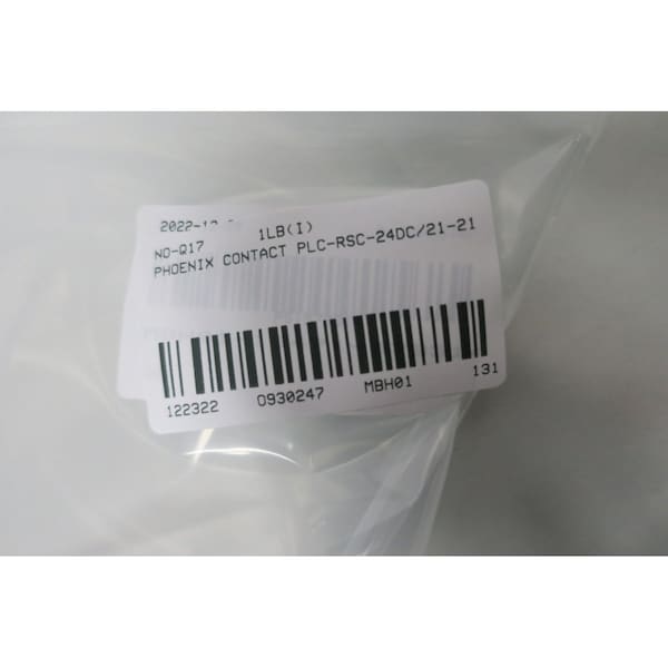 Terminal Phoenix Contact 24V CA 24V CC, 10 piezas - PLC-RSC-24DC/21-21