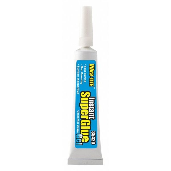 Vibra-Tite Instant Adhesive, 354 Series, Clear, 0.7 oz, Tube - 35420