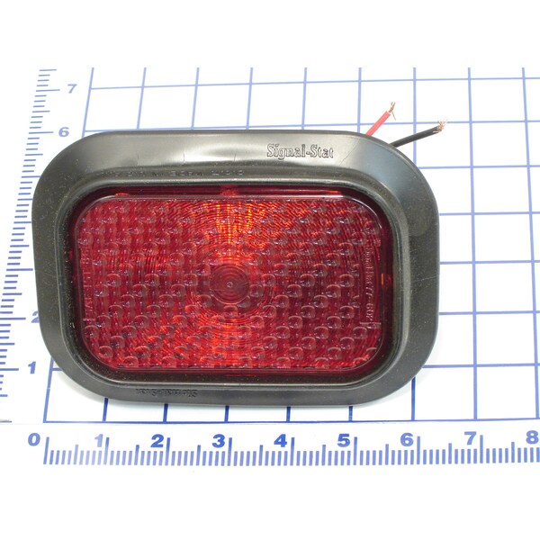 Kelley Red 3"X 4-3/4" Signal Light W/ Housing/B - 708-857