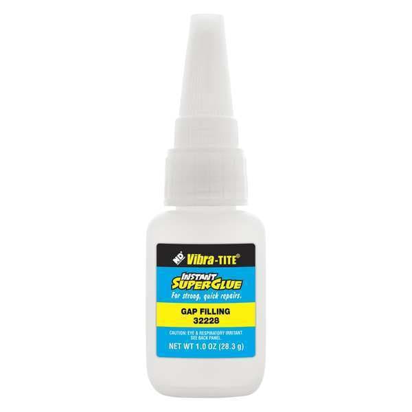 Vibra-Tite Instant Adhesive, 322 Series, Clear, 1 lb, Bottle - 32228