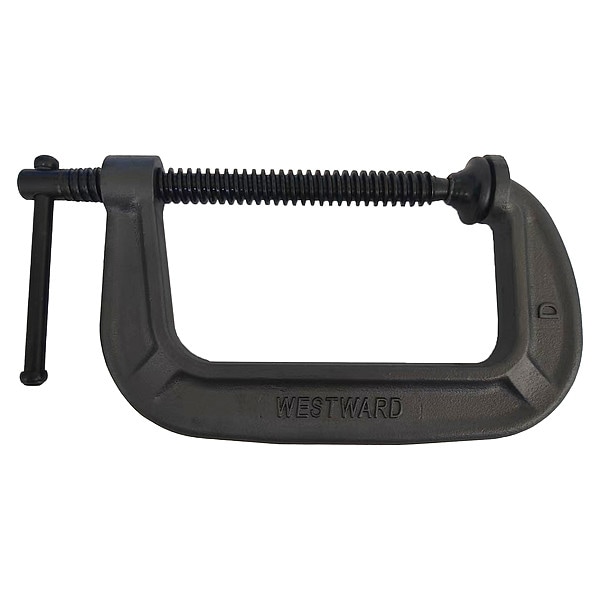 Westward C-Clamp, J.O. 5", T.D. 3", 1,150 lb, Gray - 806ET6