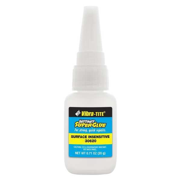 Vibra-Tite Instant Adhesive, 306 Series, Clear, 1 lb, Bottle - 30620