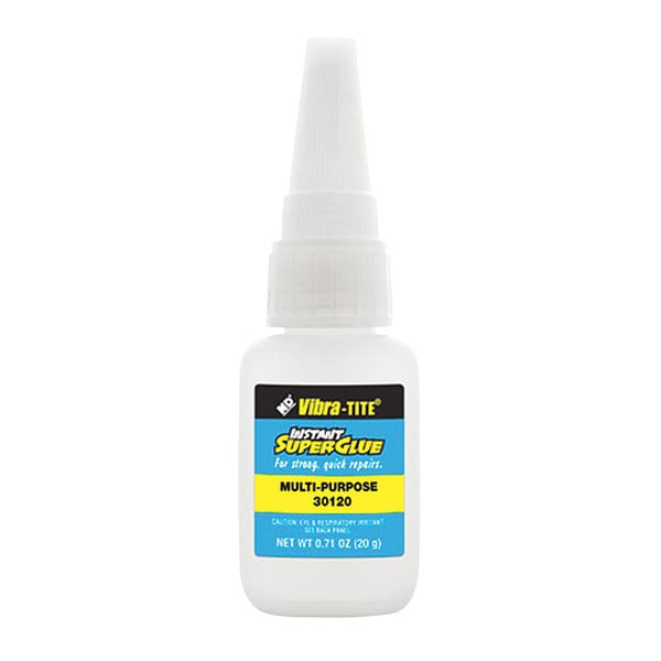 Vibra-Tite Instant Adhesive, 301 Series, Clear, 1 lb, Bottle - 30120