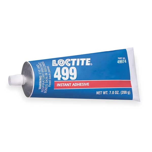 Loctite Instant Adhesive, 499 Series, Clear, 0.7 oz, Tube - 135471