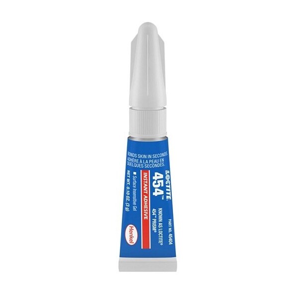 Henkel General Purpose Instant Adhesive, Surface Insensitive, Tube, Viscous Liquid - 454 3GM IDH 233998