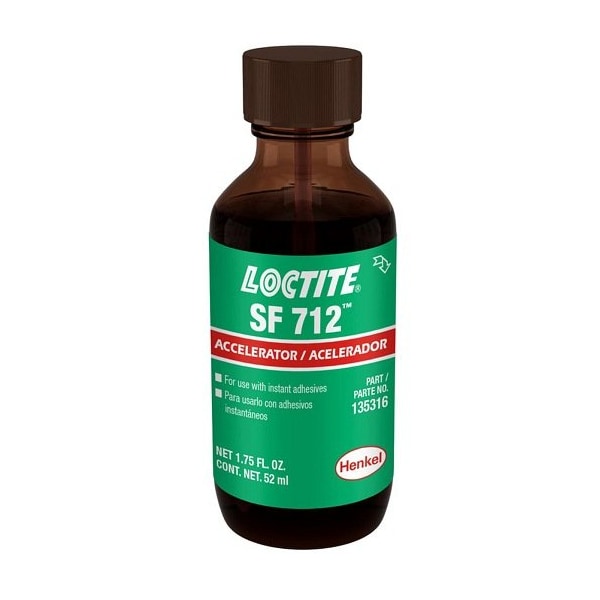 Henkel General Purpose Instant Adhesive Activator, Speeds Cure of Instant Adhesives, Bottle, Liquid - SF 712 1.75OZ IDH 135316