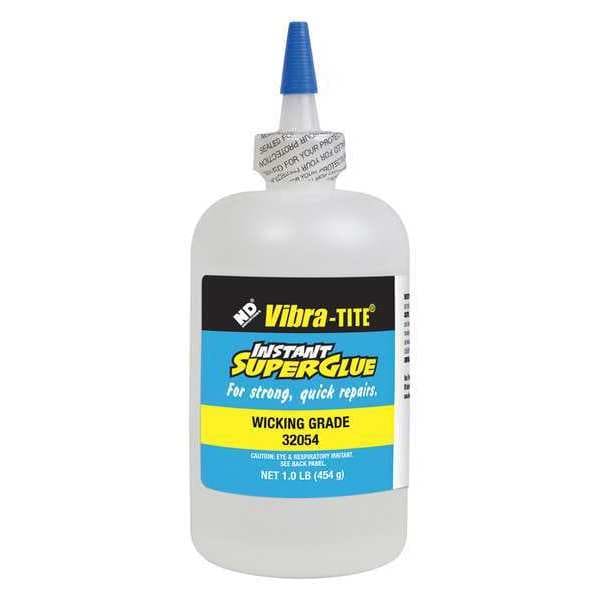 Vibra-Tite Instant Adhesive, 320 Series, Clear, 1 oz, Bottle - 32054