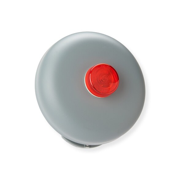 Wl Jenkins 10in Flashering Bell, Single Stroke 12VDC Pigtail Indoor Bell with Red Light - 4343R