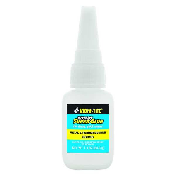 Vibra-Tite Instant Adhesive, 330 Series, Clear, 1 oz, Bottle - 33028