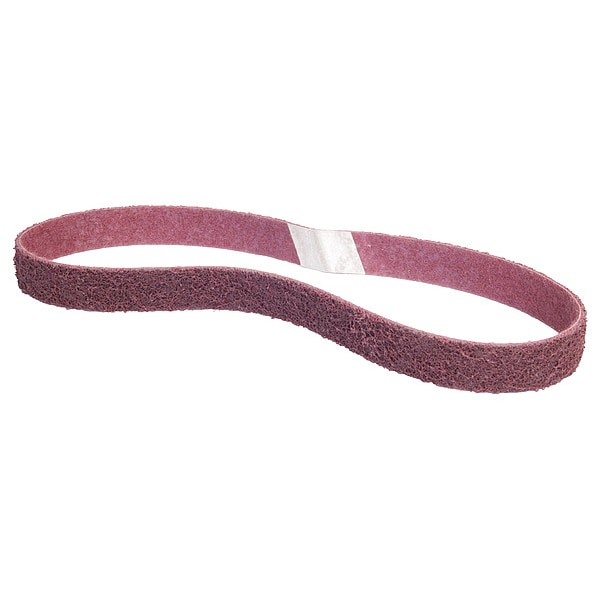 Norton Abrasives Surface-Conditioning Belt, 1 in W, 30 in L, Non-Woven, Aluminum Oxide, Not Applicable Grit, Medium - 66623336006