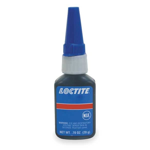 Loctite Instant Adhesive, 410 Series, Black, 0.7 oz, Bottle - 135444