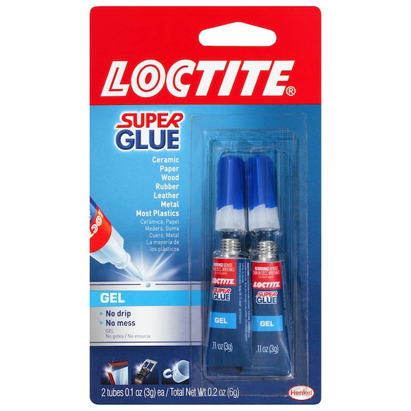 Loctite Loctite Super Glue Gel, 4 gm Carded Tube, Clear, Gel - 1399965