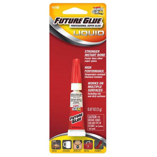 Super Glue Instant Adhesive, Future Glue Series, Clear, 0.07 oz, Tube - 15109