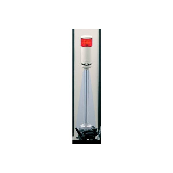 Patlite Usa Corporation Patlite  Continuous/Flashing Light W/2 Audible Alarms, Red Light, AC/DC24V - LR6-102WJBW-R
