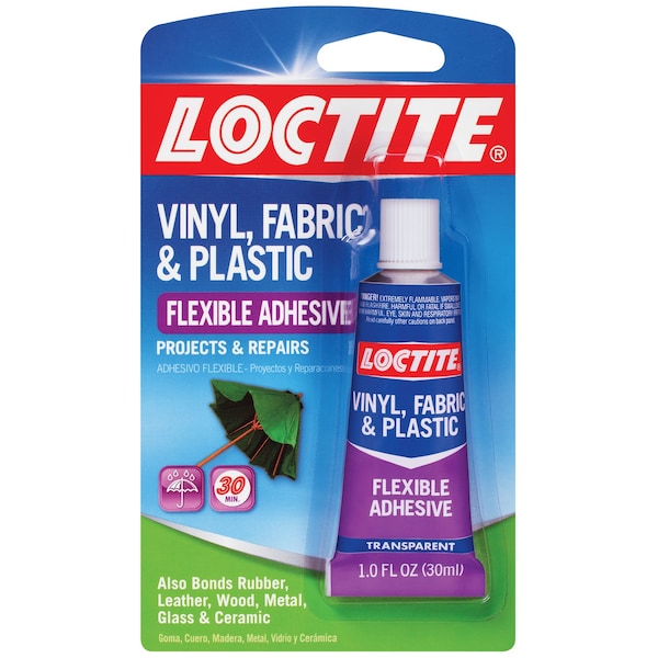 Loctite Loctite Vinyl, Fabric & Plastic High Strength Polyurethane Clear Flexible Adhesive 1 oz - 1360694