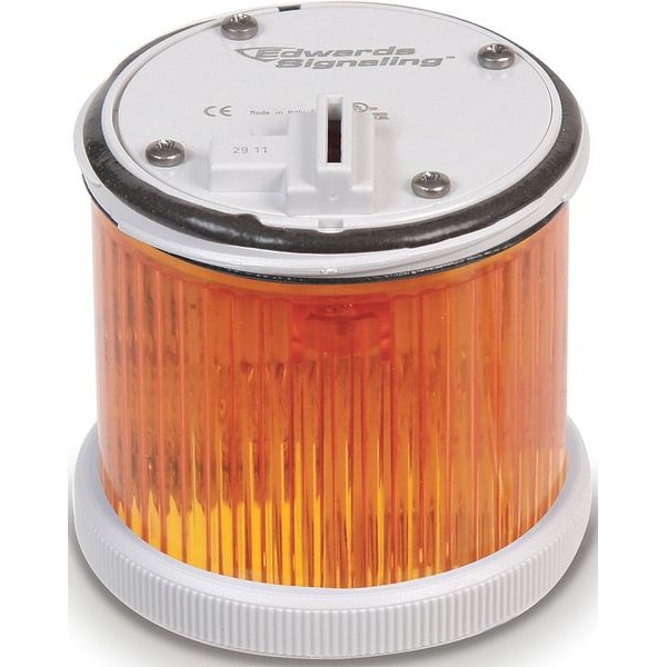 Edwards Signaling Tower Light LED, Steady, 240V, 70mm, Ambr - 270LEDSA240A