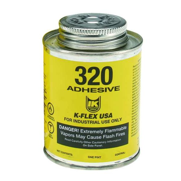 K-Flex Usa Epoxy Adhesive, 320 Series, Amber, 1 pt, Can - 800-320-PTB