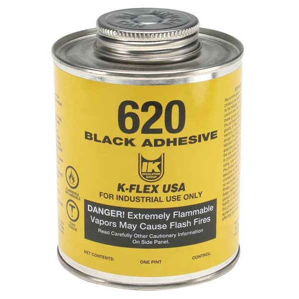 K-Flex Usa Contact Cement, 620 Series, Black, 1 pt, Can - 800-620-PTB