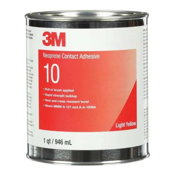 3M Contact Cement, 10 Series, Yellow, 1 qt, Can - 10