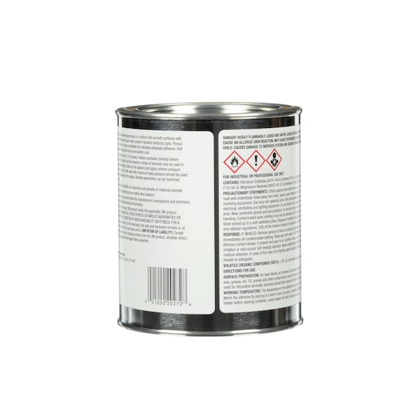 3M Contact Cement, 10 Series, Yellow, 1 qt, Can - 10