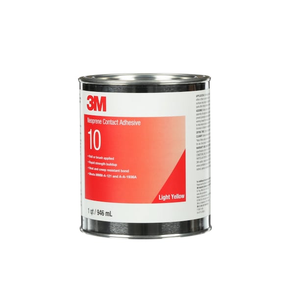 3M Contact Cement, 10 Series, Yellow, 1 qt, Can - 10
