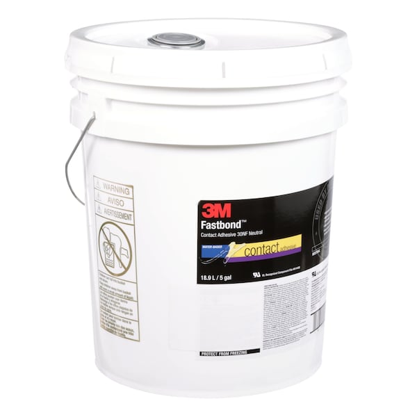 3M Contact Cement, 30NF Series, Clear, 5 gal, Pail - 21182