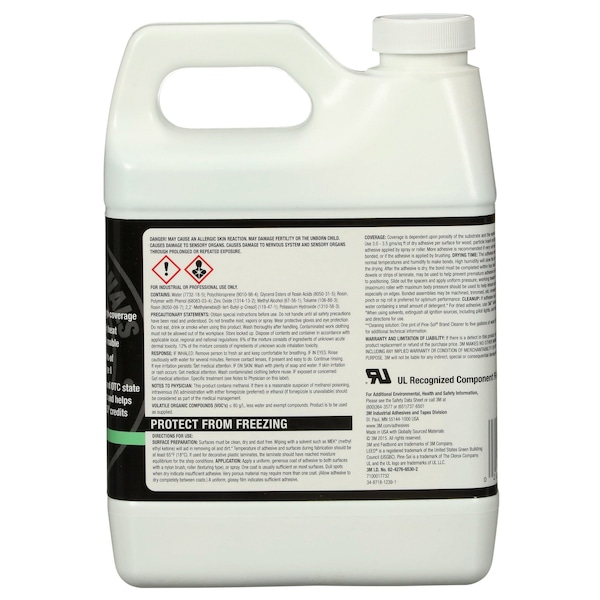3M Epoxy Adhesive, 30NF Series, Gray, 1 qt, Can - 30NF