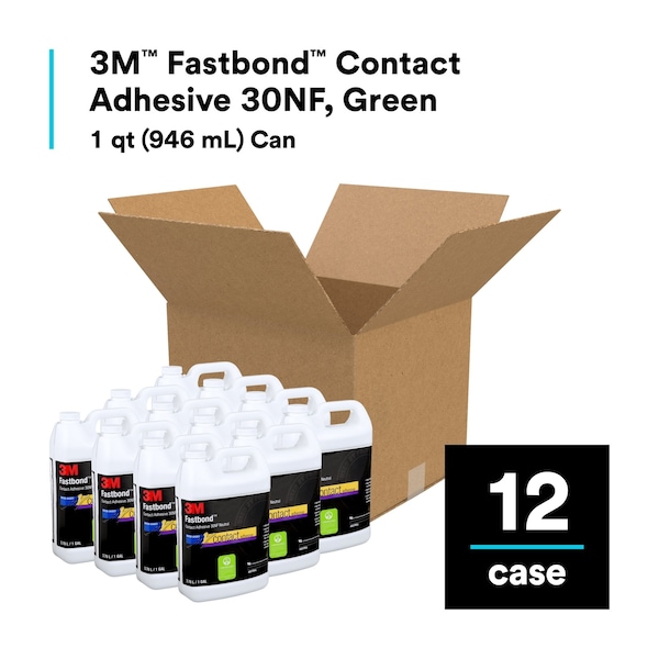 3M Epoxy Adhesive, 30NF Series, Gray, 1 qt, Can - 30NF