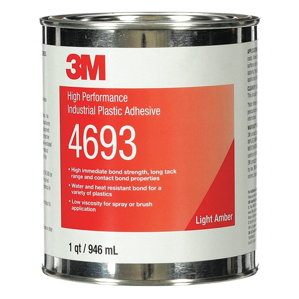 3M Contact Cement, 4693 Series, Clear, 1 qt, Can - 4693