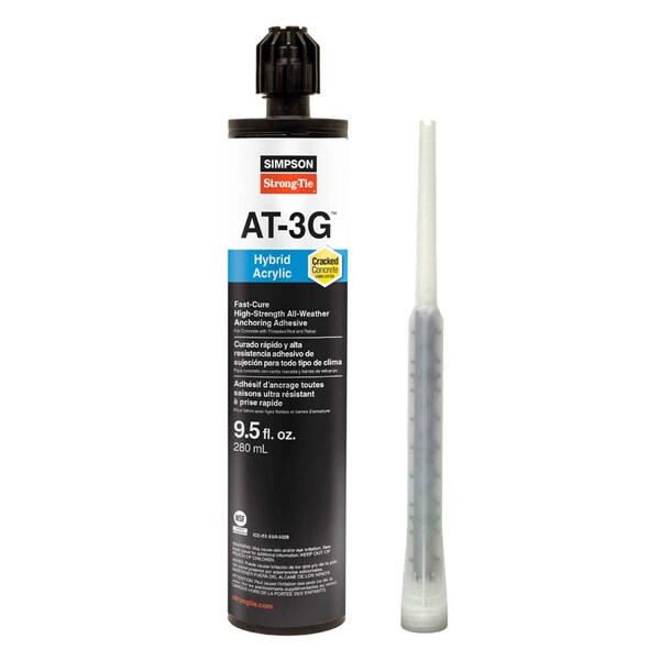 Simpson Strong-Tie High-Strength Hybrid Acrylic Adhesive, 10oz. - AT3G10