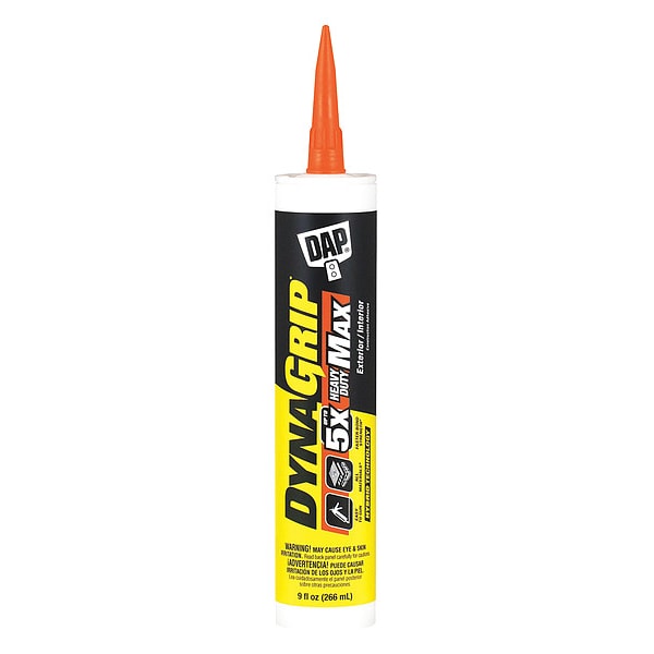 Dap Construction Adhesive, Heavy Duty Series, Beige, 9 oz, Cartridge - 27509
