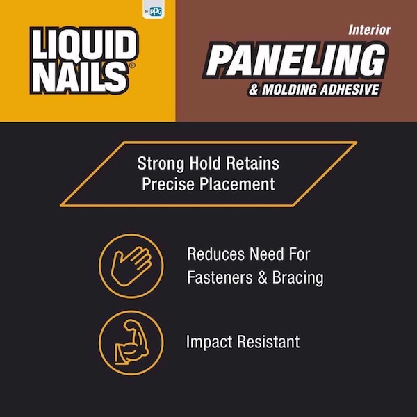 Liquid Nails Liquid Nails Paneling & Molding High Strength Latex Tan Adhesive 10 oz - LN-710
