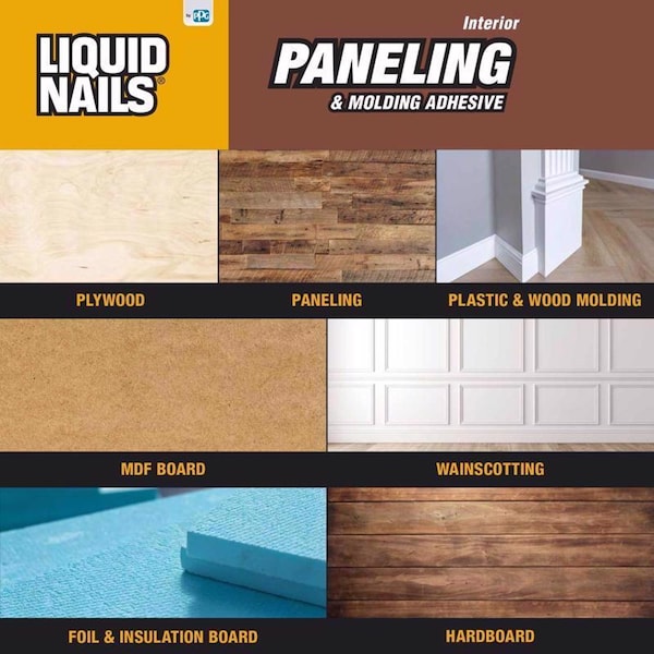 Liquid Nails Liquid Nails Paneling & Molding High Strength Latex Tan Adhesive 10 oz - LN-710